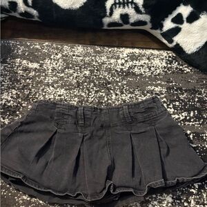 Black Denim Shorts